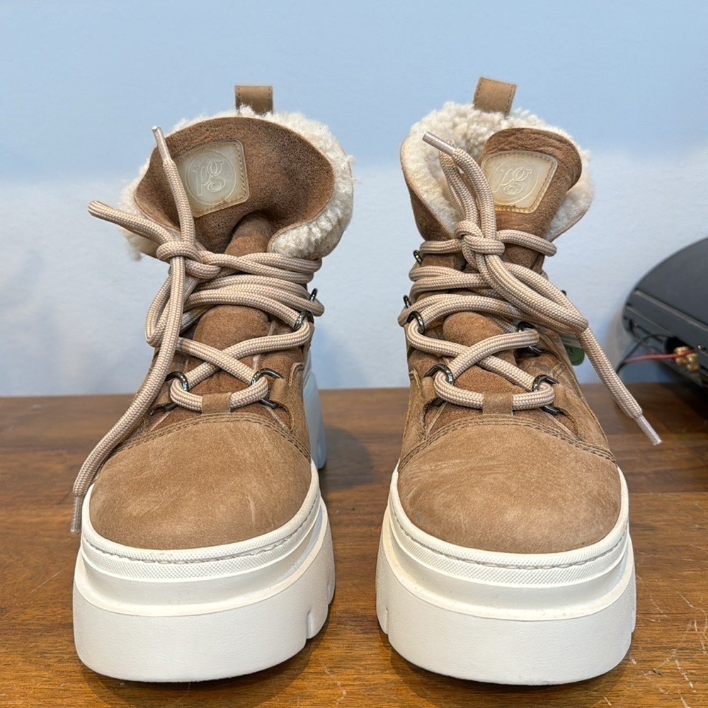 Paul Green Pandora Fluff in Caramel Camel Combo Women’s Size 8.5 US - Picture 3 of 9